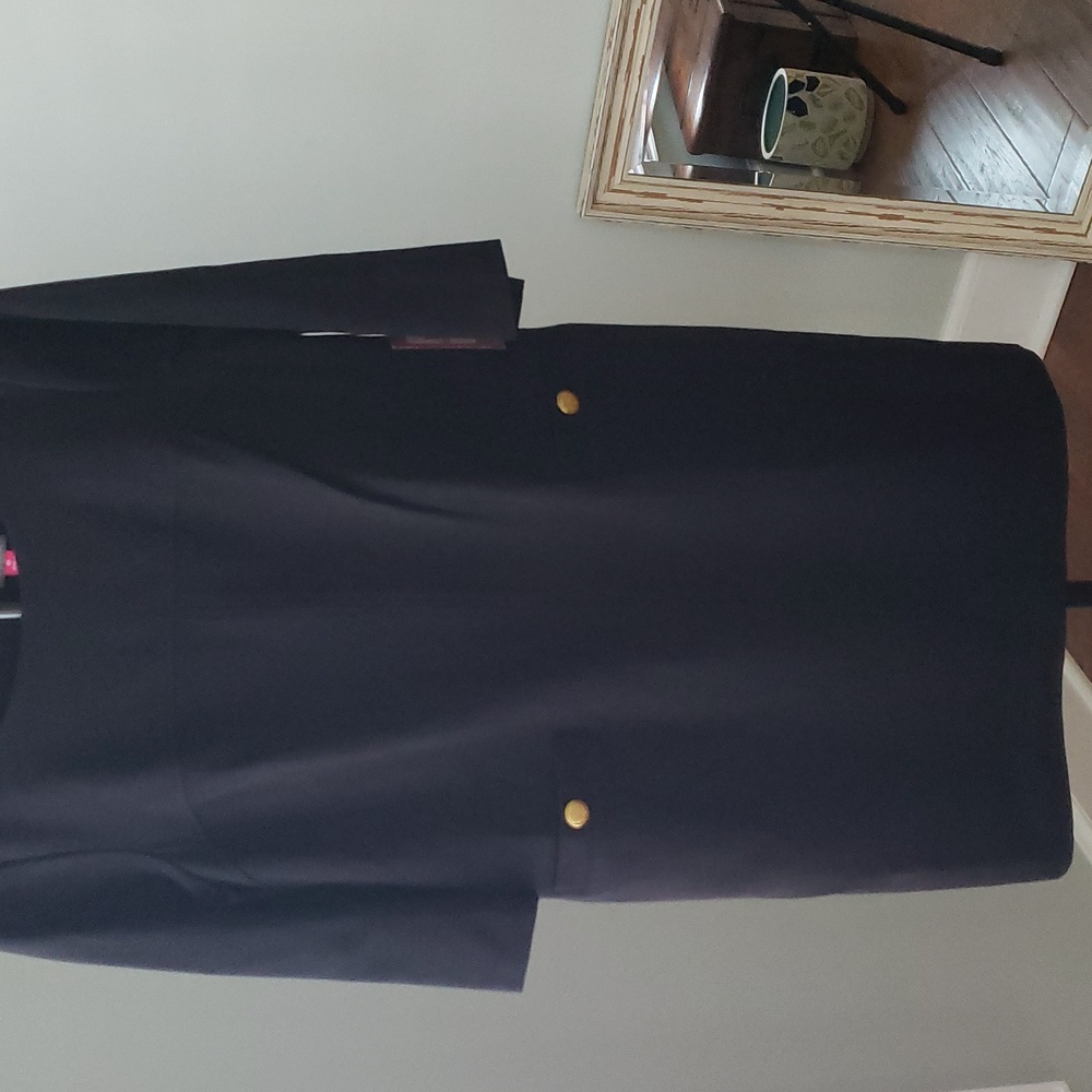 Vince Camuto Black Crewneck Sheath Dress